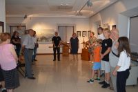 Uczestnicy ŚDS na wystwie w Muzem Historycznym w Przasnyszu.