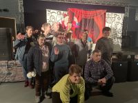 Uczestnicy ŚDS podczas przedstawienia.