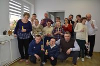 Uczestnicy ŚDS podczas spotkania wielkanocnego.