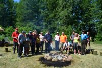 Uczestniicy podczas pikniku.