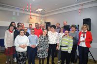 Uczestnicy ŚDS podczas zabawy walentynkowo-ostatkowej.