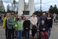 Uczestnicy ŚDS podczas obchodów 74 rocznicy Zbrodni Katyńskiej.