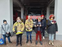 Uczestnicy ŚDS w Przasnyszu w strojach strażackich